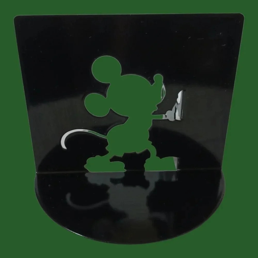 Disney mickey mouse bookend silhouette metal 1 pc